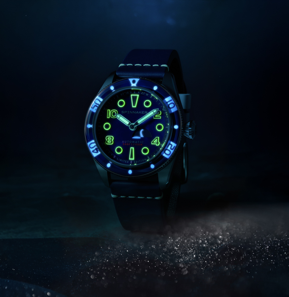 Fleuss Automatic Nessie Pearl Diver – Limited Edition Luminous details