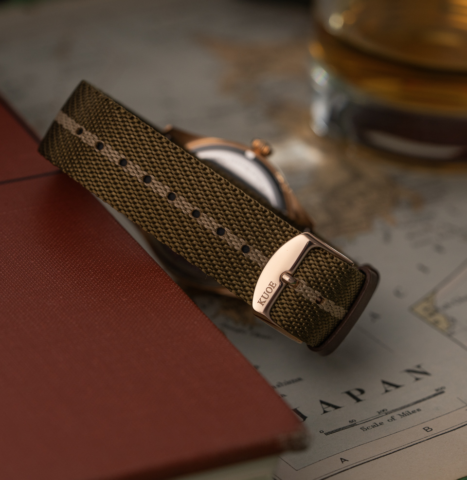 OLD SMITH 90-002 38mm Khaki Strap