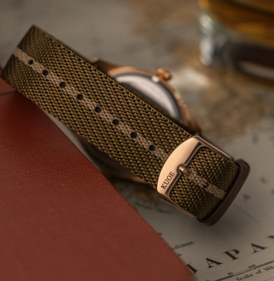 OLD SMITH 90-002 38mm Khaki Strap