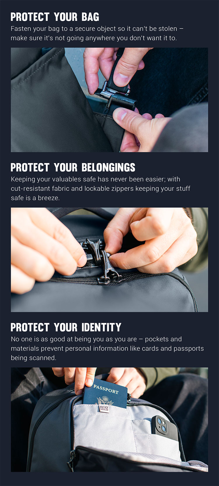 Pacsafe® X 25L anti-theft  backpack