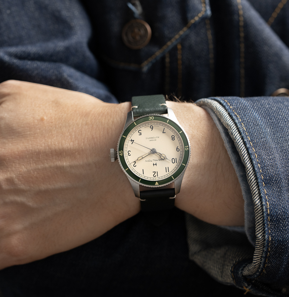 Khaki Aviation Pilot Pioneer 38mm 38mm Stainless Steel Case