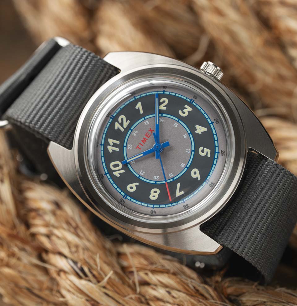 Timex x Worn & Wound Field Watch w/a Twist - Preorder Gray on gray