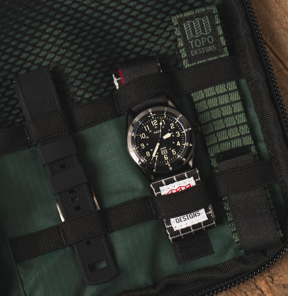 Vaer x Topo Designs x Worn & Wound Solar Hiker Preorder Three straps included