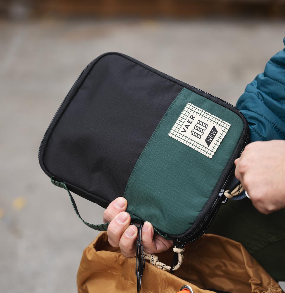 Vaer x Topo Designs x Worn & Wound Solar Hiker Preorder EDC Case by Topo Designs