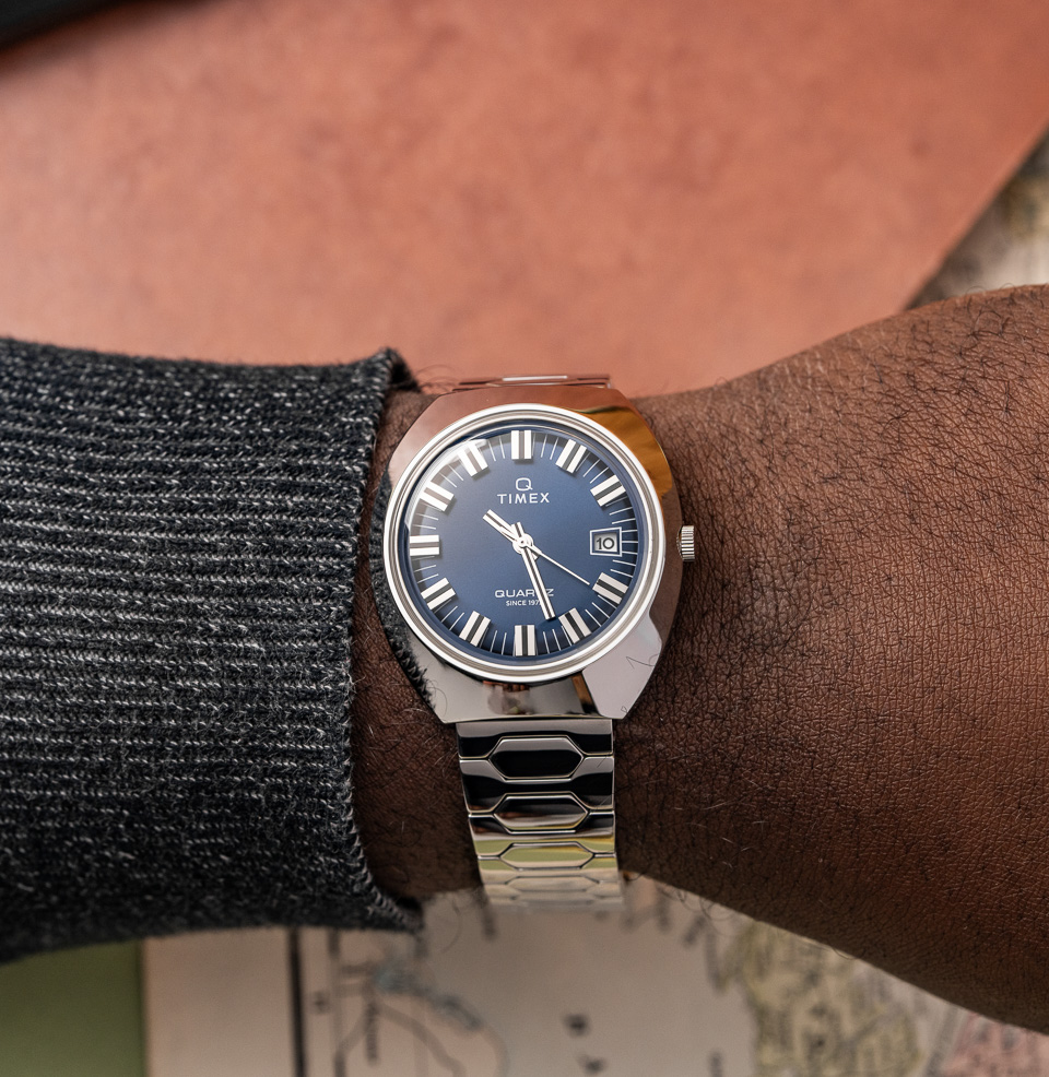 Q Timex® 1972 Time Machine Reissue 39mm Stainless Steel Case