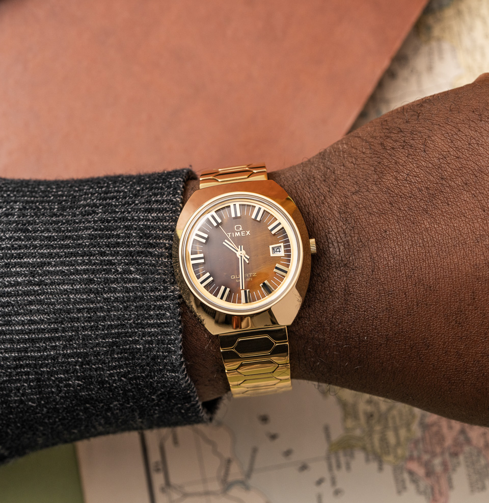 Q Timex® 1972 Time Machine Reissue 39mm Stainless Steel Case