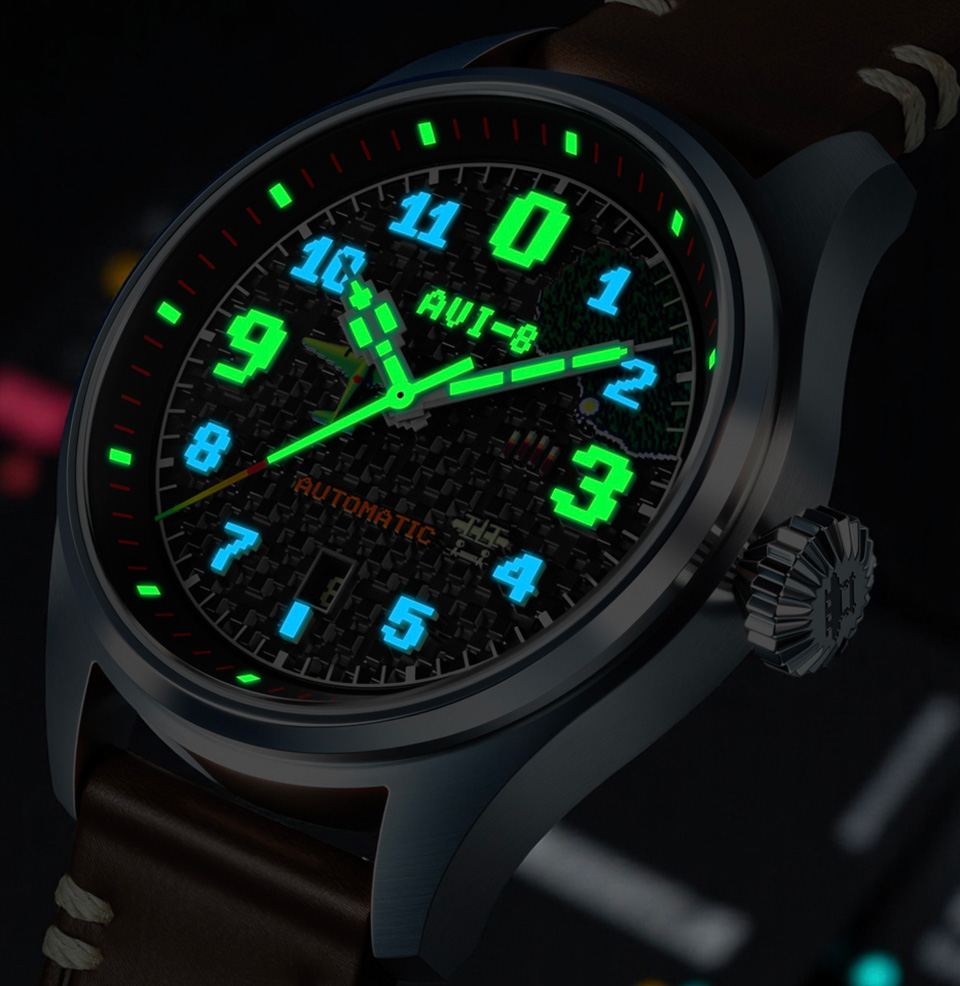 Clowes Automatic Capcom® 1942 Pixel Limited Edition Lume Throughout