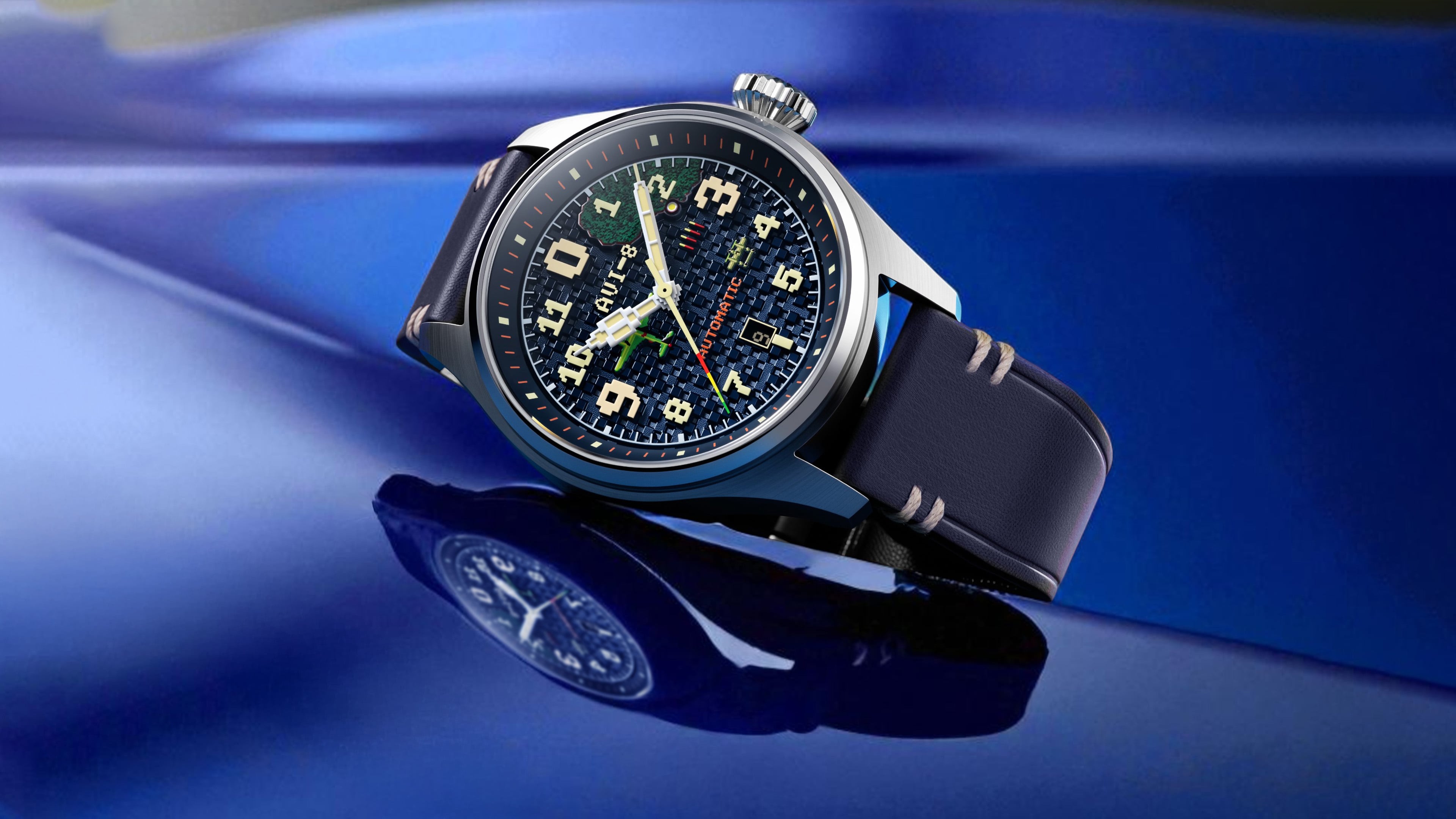 ワールドカップ AVI-8 Clowes Automatic Capcom® 1942 Pixel Limited Edition Watches