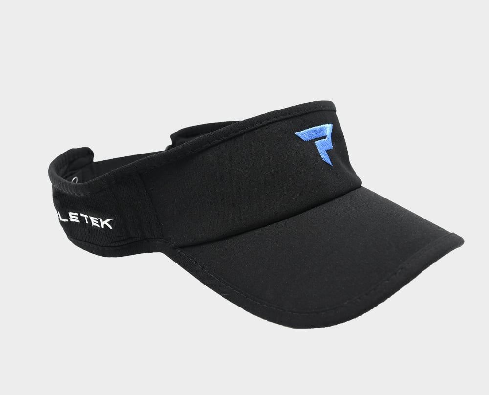 Performance Icon Visor - Black and Blue - Side View