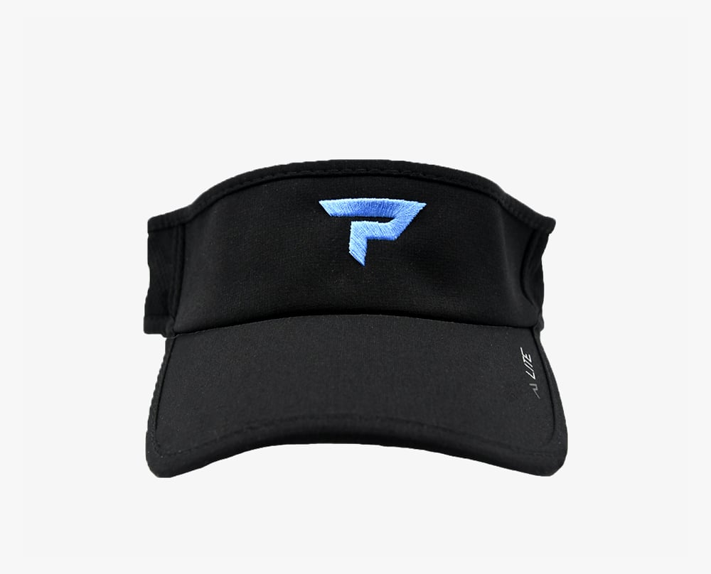 Performance Icon Visor - Black and Blue - Front View