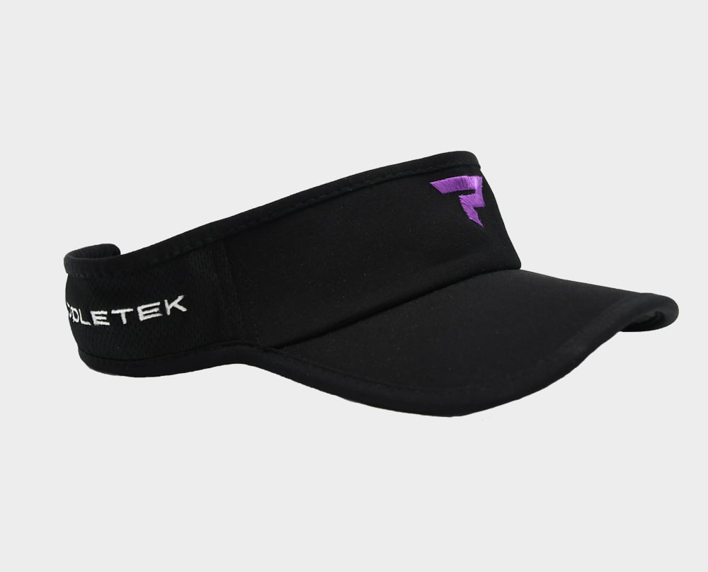 Performance Icon Visor - Black and Purple - Side View