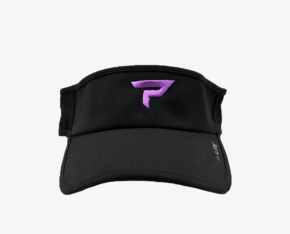 Performance Icon Visor - Black and Purple - Front View