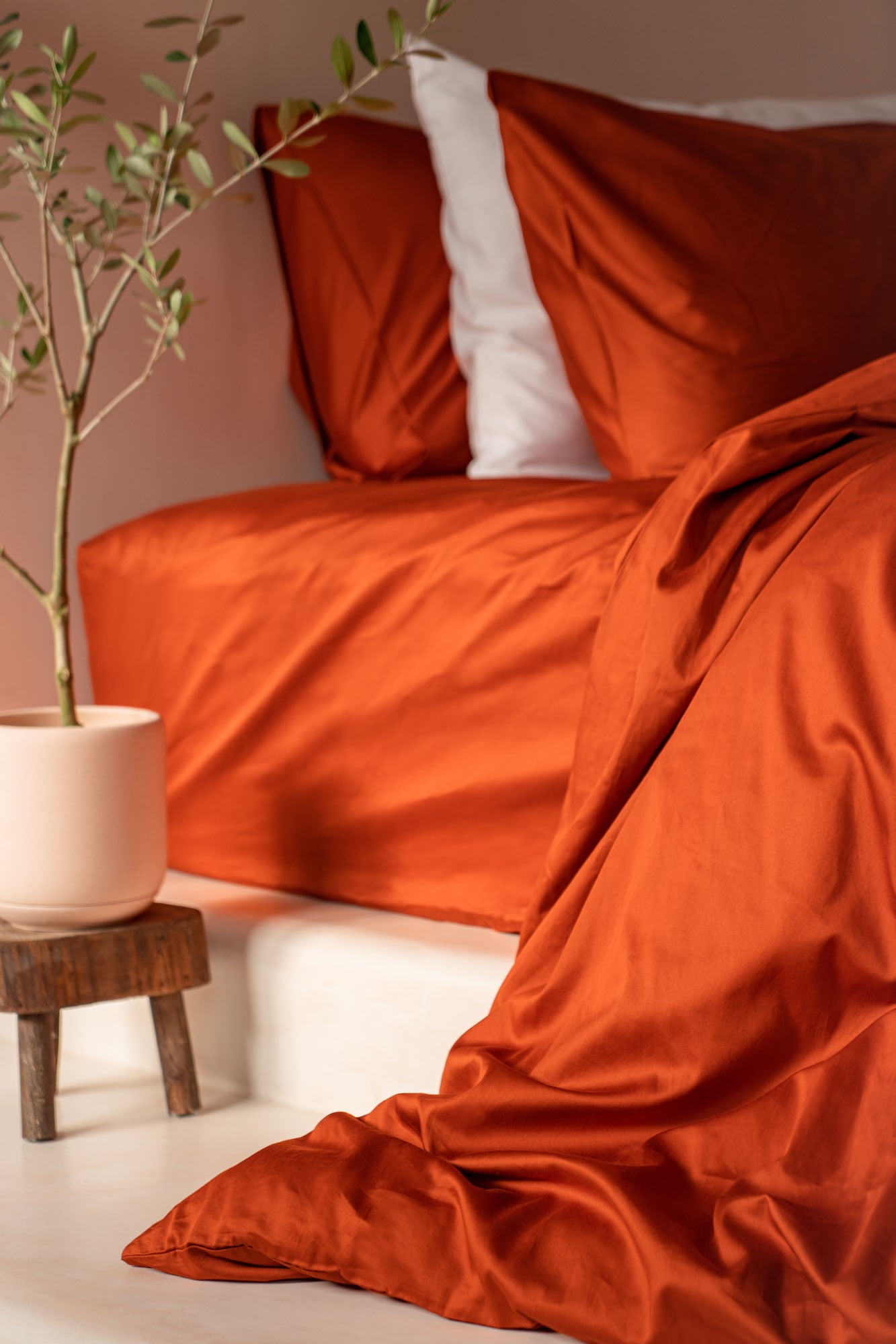 Classic Bolster Case Luxury Organic Cotton Bedsheets SOJAO