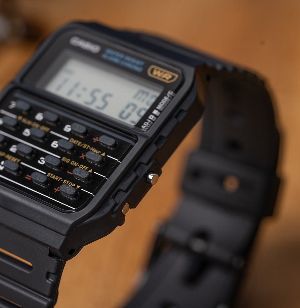 Casio Data Bank CA‑53 Series Calculator Digital Watch Thin Profile