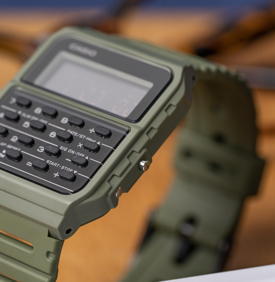 Casio Data Bank CA‑53 Series Calculator Digital Watch Thin Profile