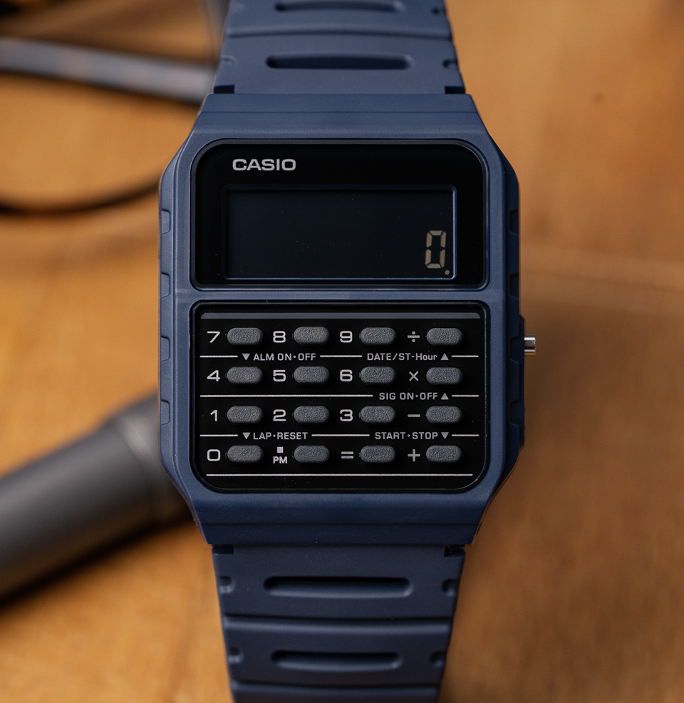 Casio Data Bank CA‑53 Series Calculator Digital Watch Black Screen
