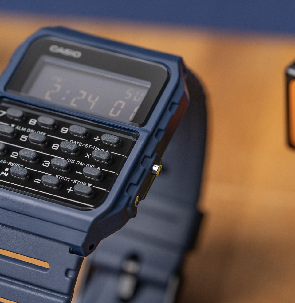 Casio Data Bank CA‑53 Series Calculator Digital Watch Thin Profile