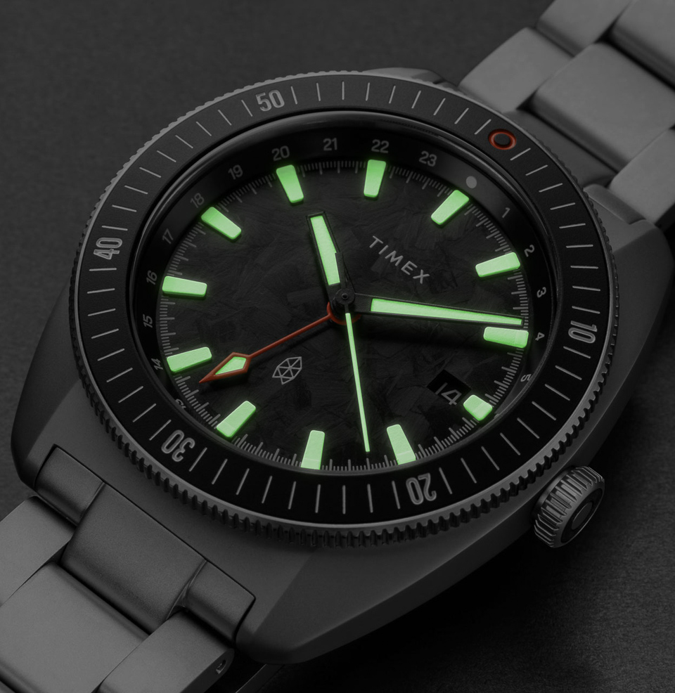 Timex x The James Brand Automatic GMT 41mm Strong Lume