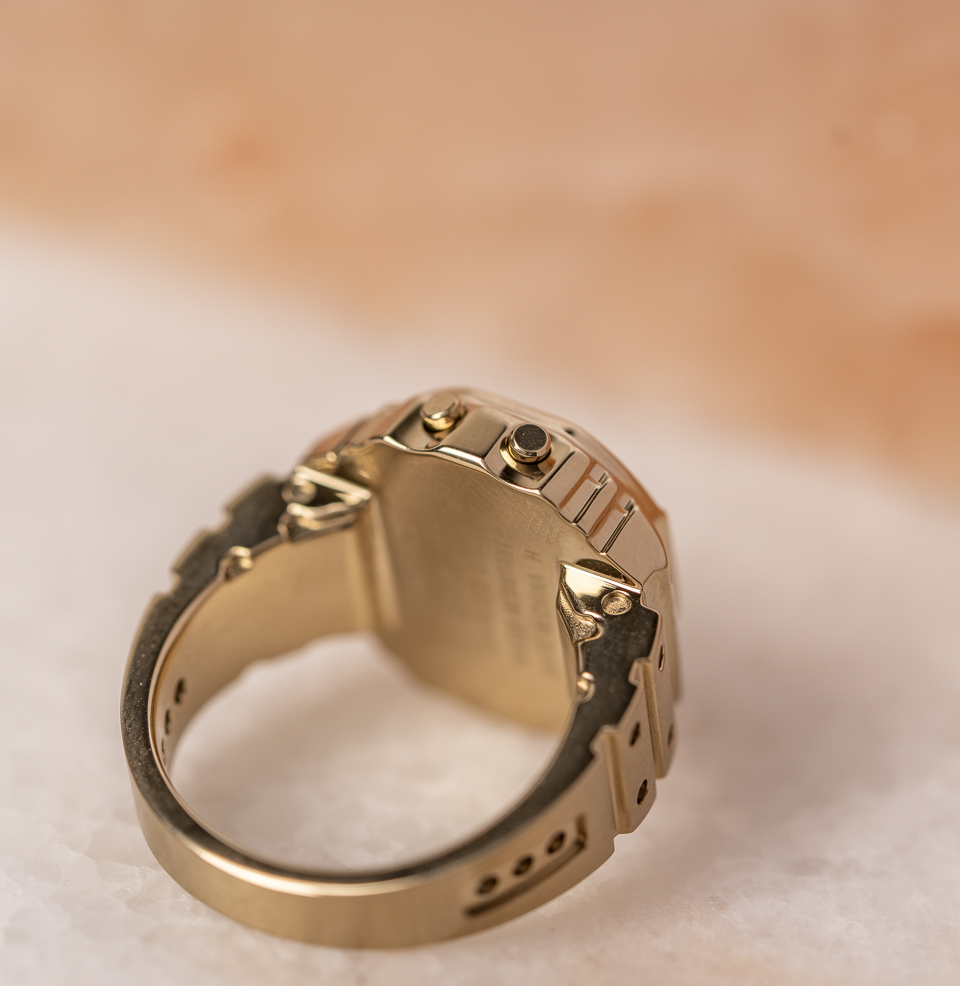 CRW001G-9 Ring Watch Gold IP