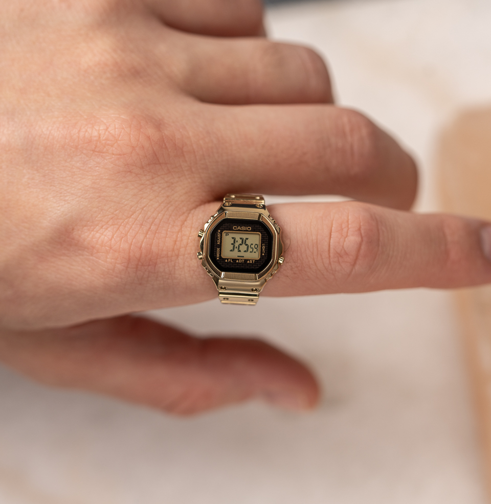 CRW001G-9 Ring Watch Size Options