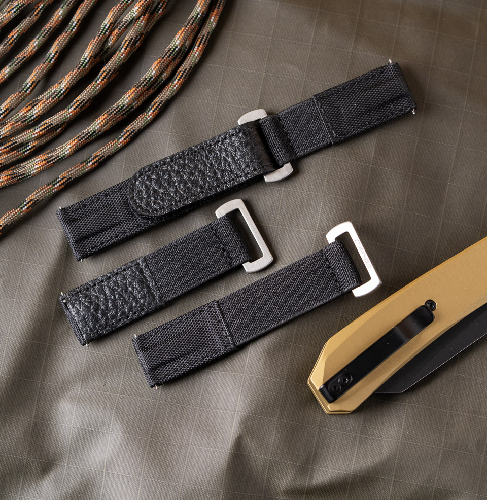 Hook and Loop Elastic Quick Release Watch Straps Hook-and-Loop Quick Adjust