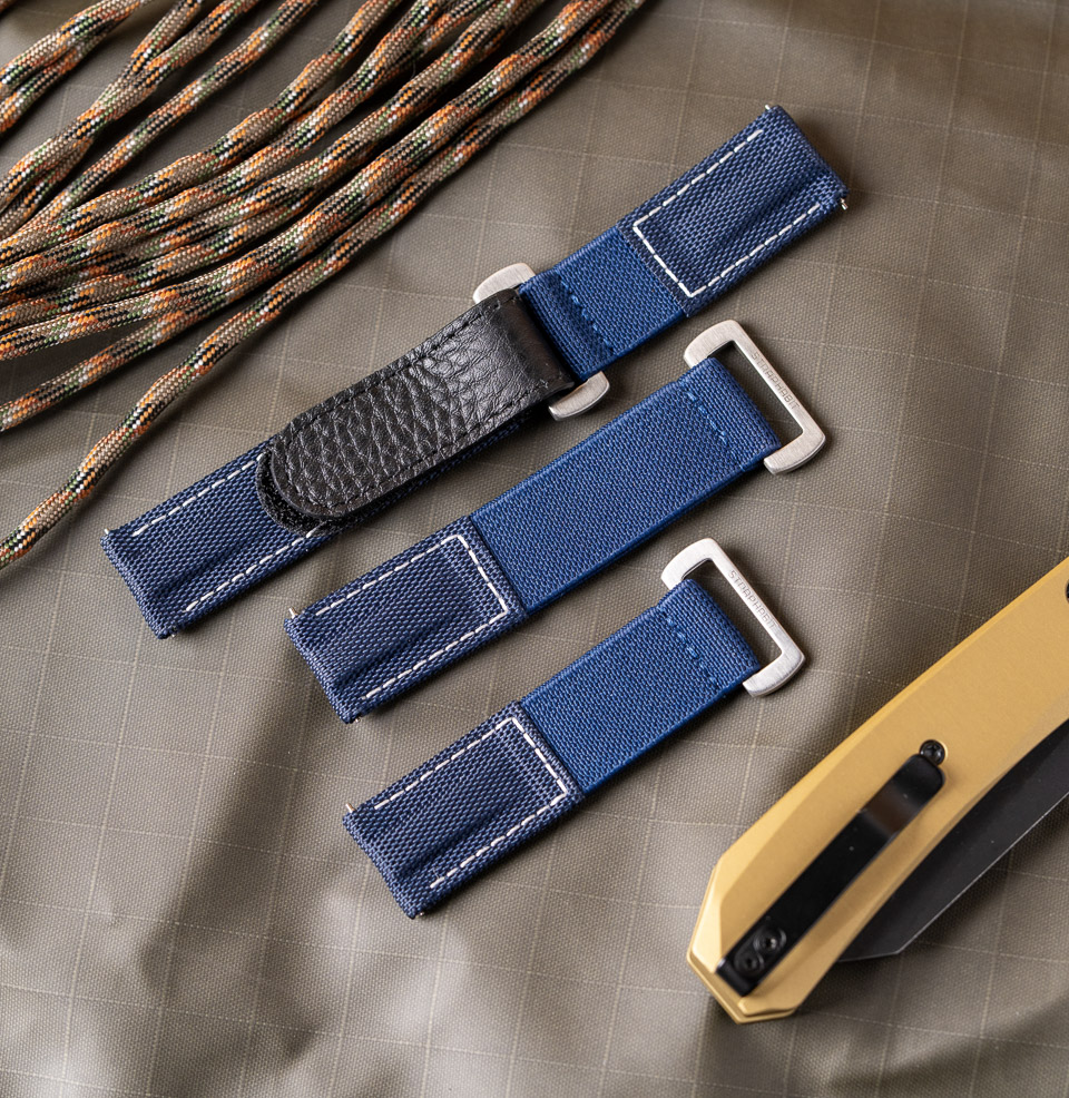 Hook and Loop Elastic Quick Release Watch Straps Hook-and-Loop Quick Adjust