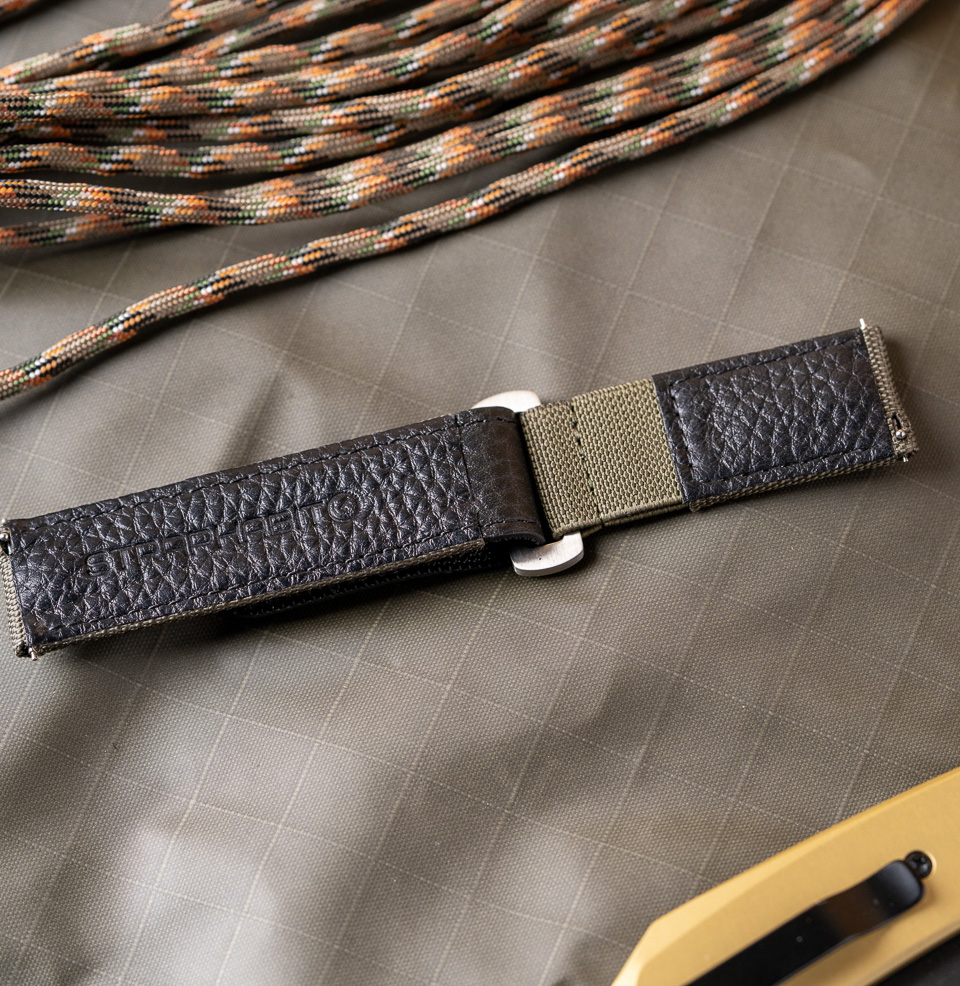 Hook and Loop Elastic Quick Release Watch Straps Nylon Webbing with Elastic Stretch