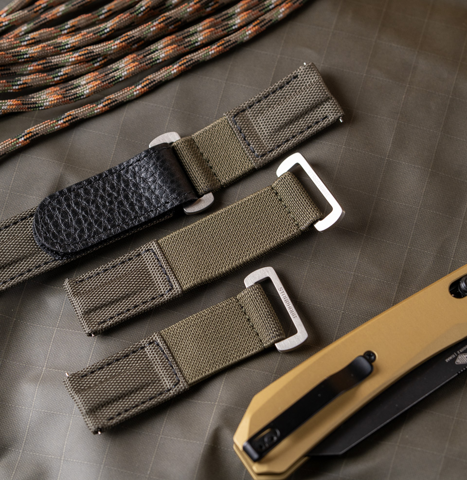 Hook and Loop Elastic Quick Release Watch Straps Hook-and-Loop Quick Adjust
