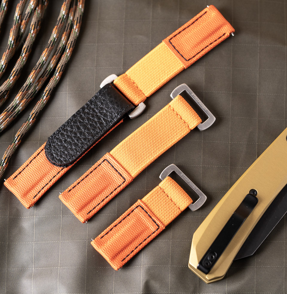 Hook and Loop Elastic Quick Release Watch Straps Hook-and-Loop Quick Adjust