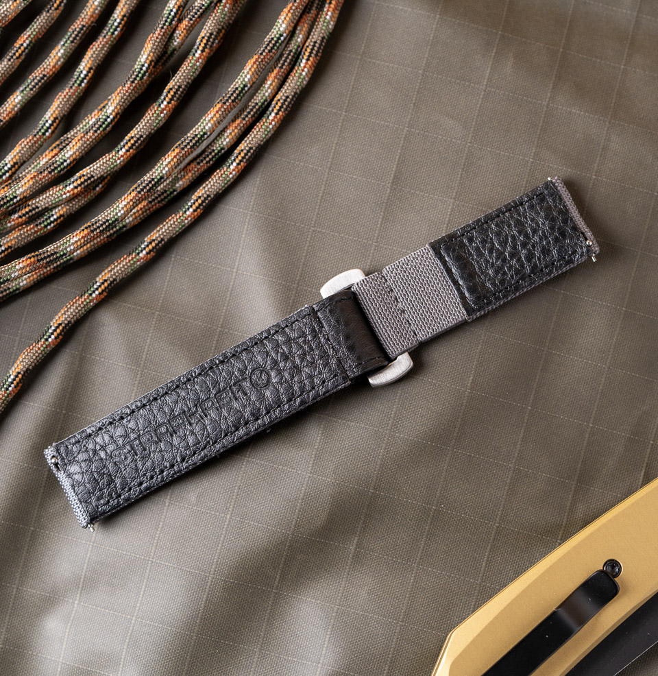 Hook and Loop Elastic Quick Release Watch Straps Nylon Webbing with Elastic Stretch