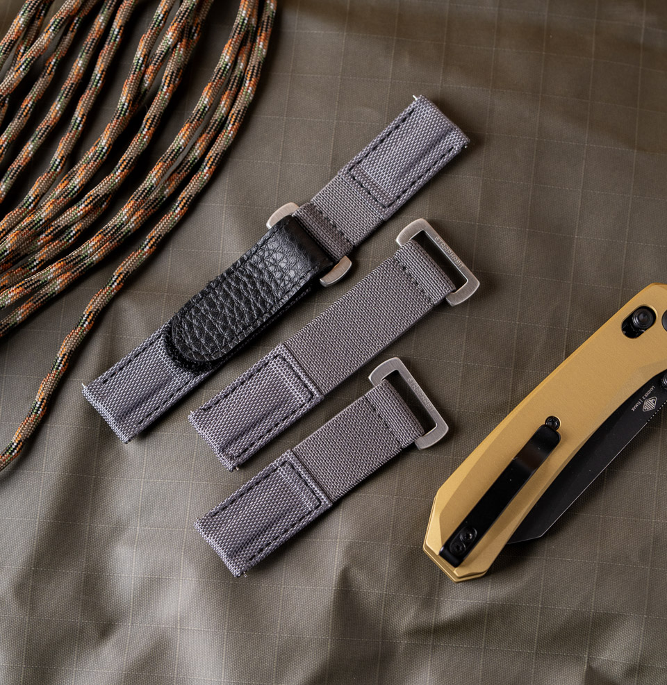 Hook and Loop Elastic Quick Release Watch Straps Hook-and-Loop Quick Adjust