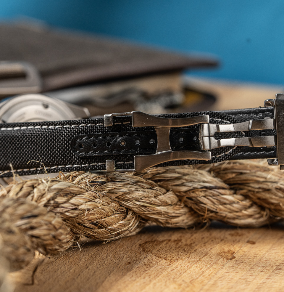 Deployant Sailcloth Quick Release Watch Straps Deployant Clasp