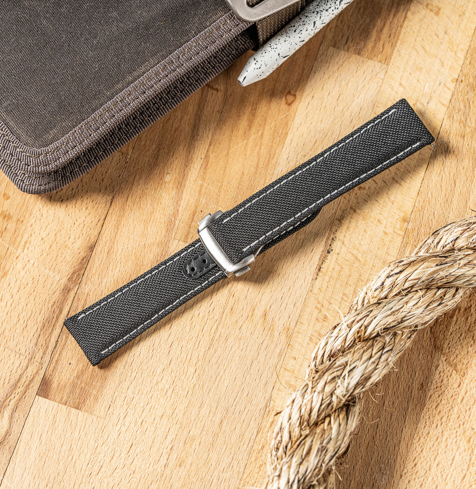 Deployant Sailcloth Quick Release Watch Straps Comfortable Material
