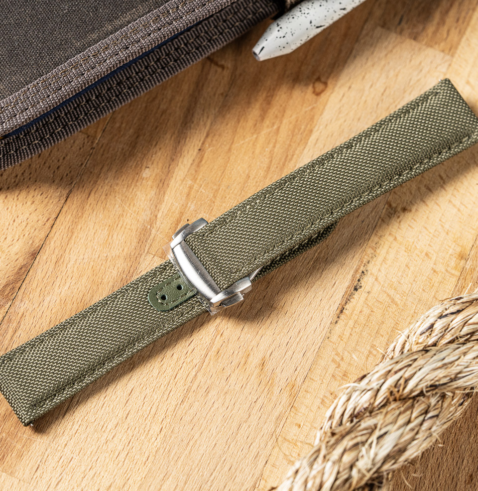 Deployant Sailcloth Quick Release Watch Straps Comfortable Material
