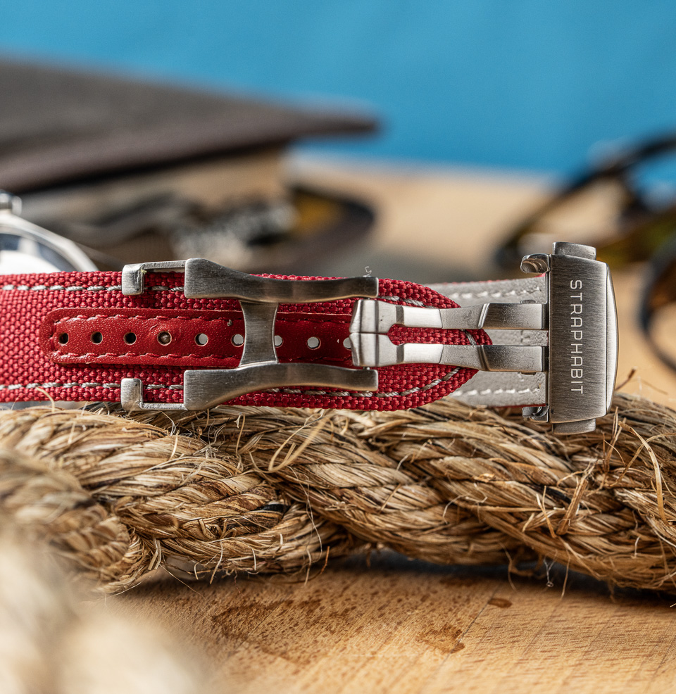 Deployant Sailcloth Quick Release Watch Straps Deployant Clasp