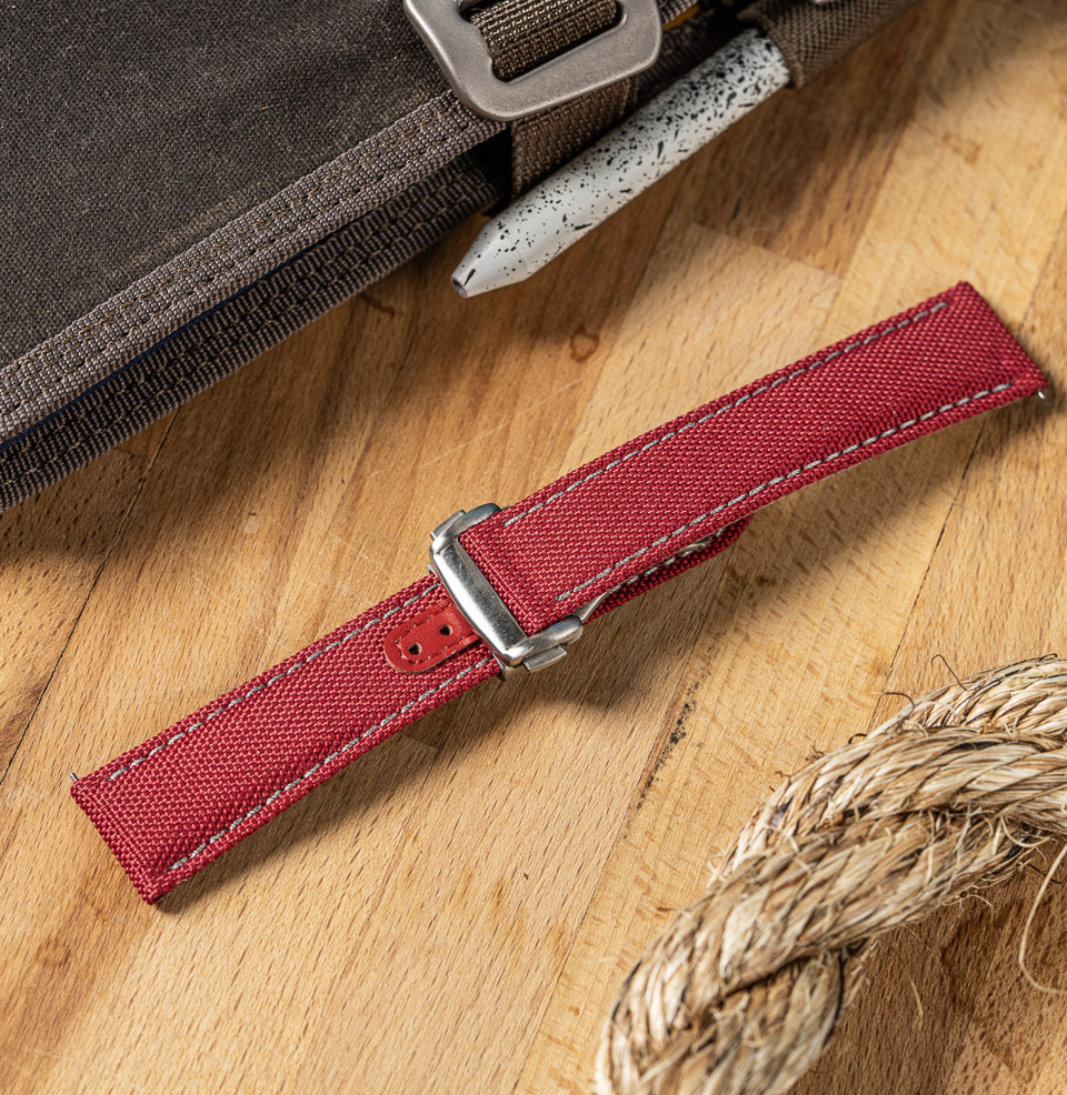 Deployant Sailcloth Quick Release Watch Straps Comfortable Material