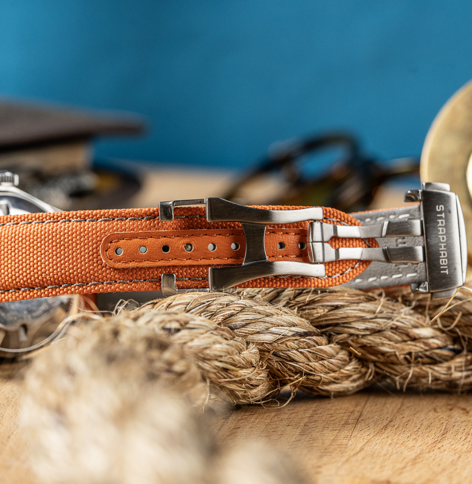 Deployant Sailcloth Quick Release Watch Straps Deployant Clasp