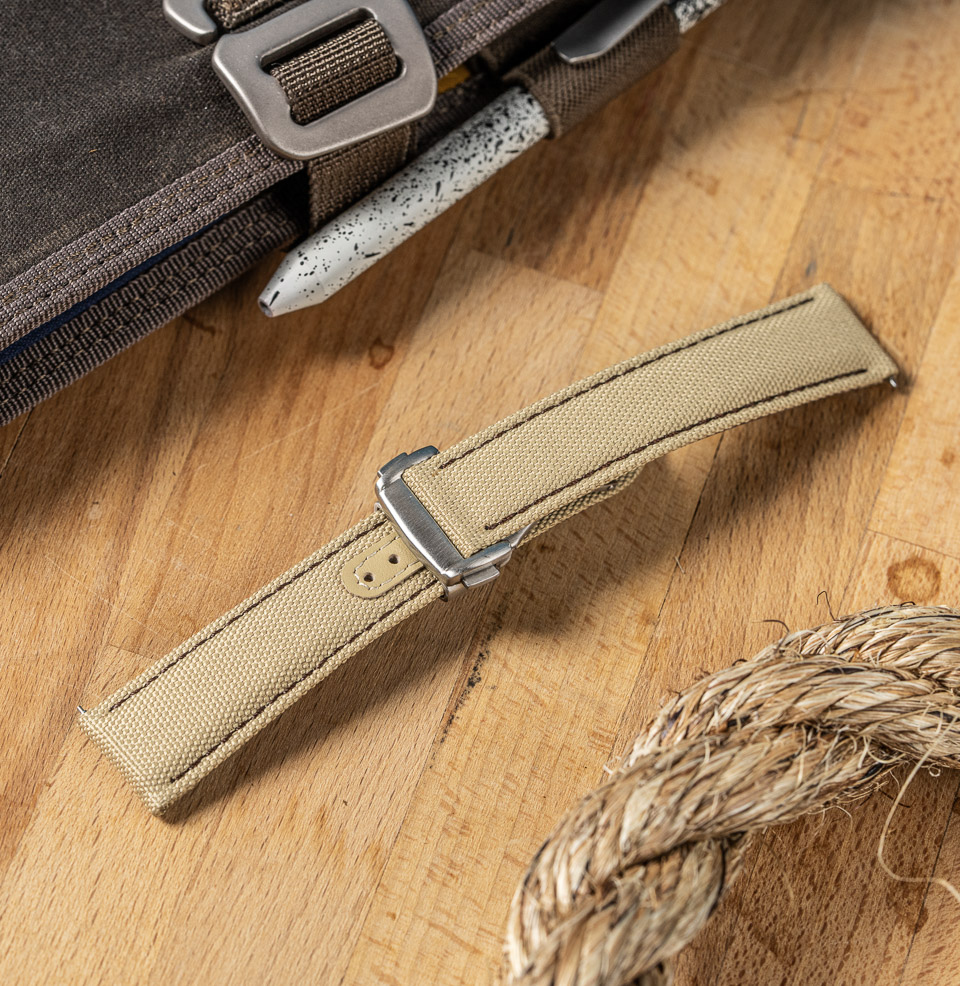 Deployant Sailcloth Quick Release Watch Straps Comfortable Material