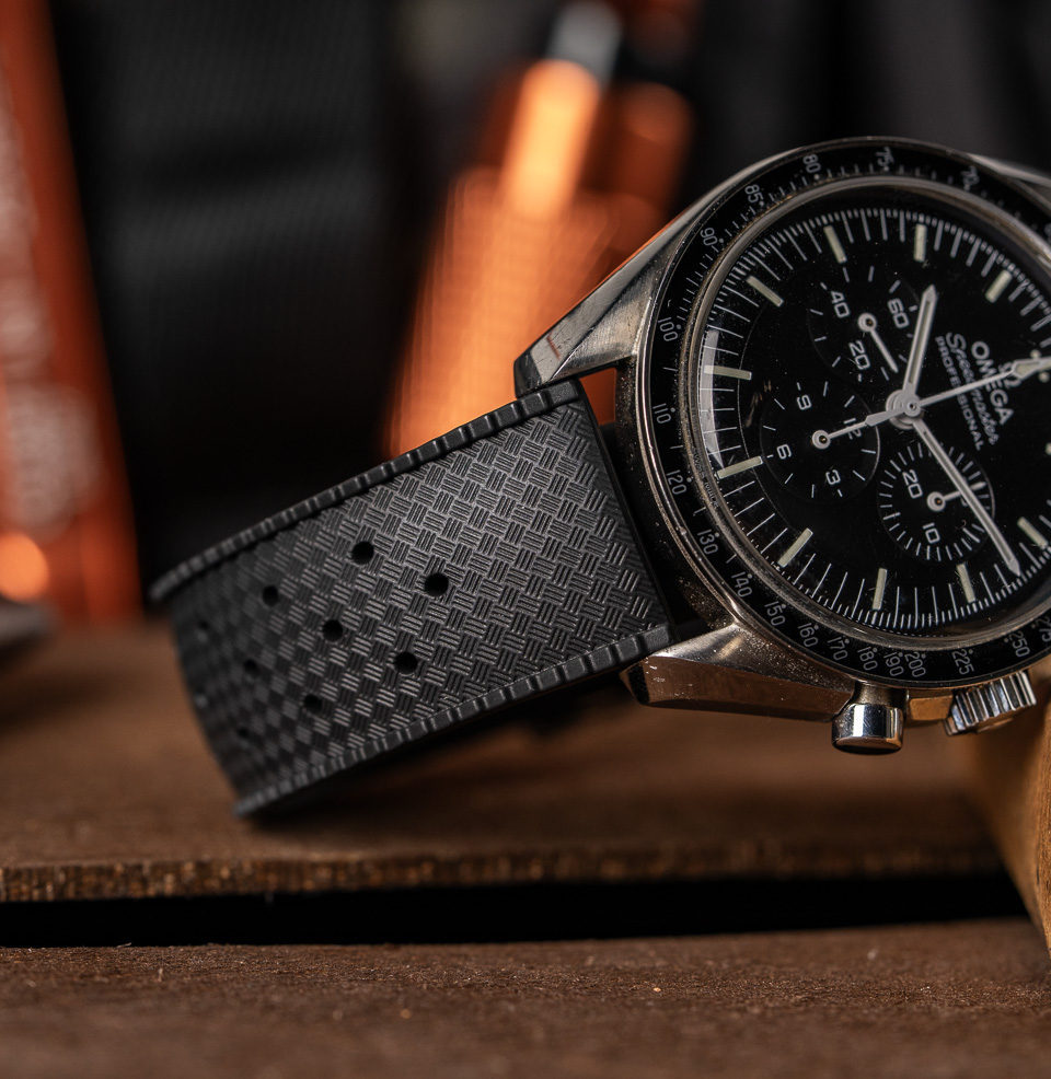 Tropical Retro Style FKM Rubber Quick Release Watch Straps Multiple Sizes