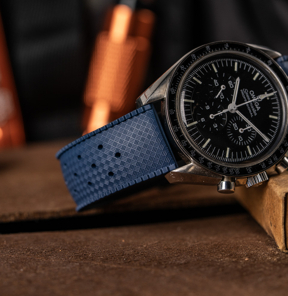 Tropical Retro Style FKM Rubber Quick Release Watch Straps Multiple Sizes