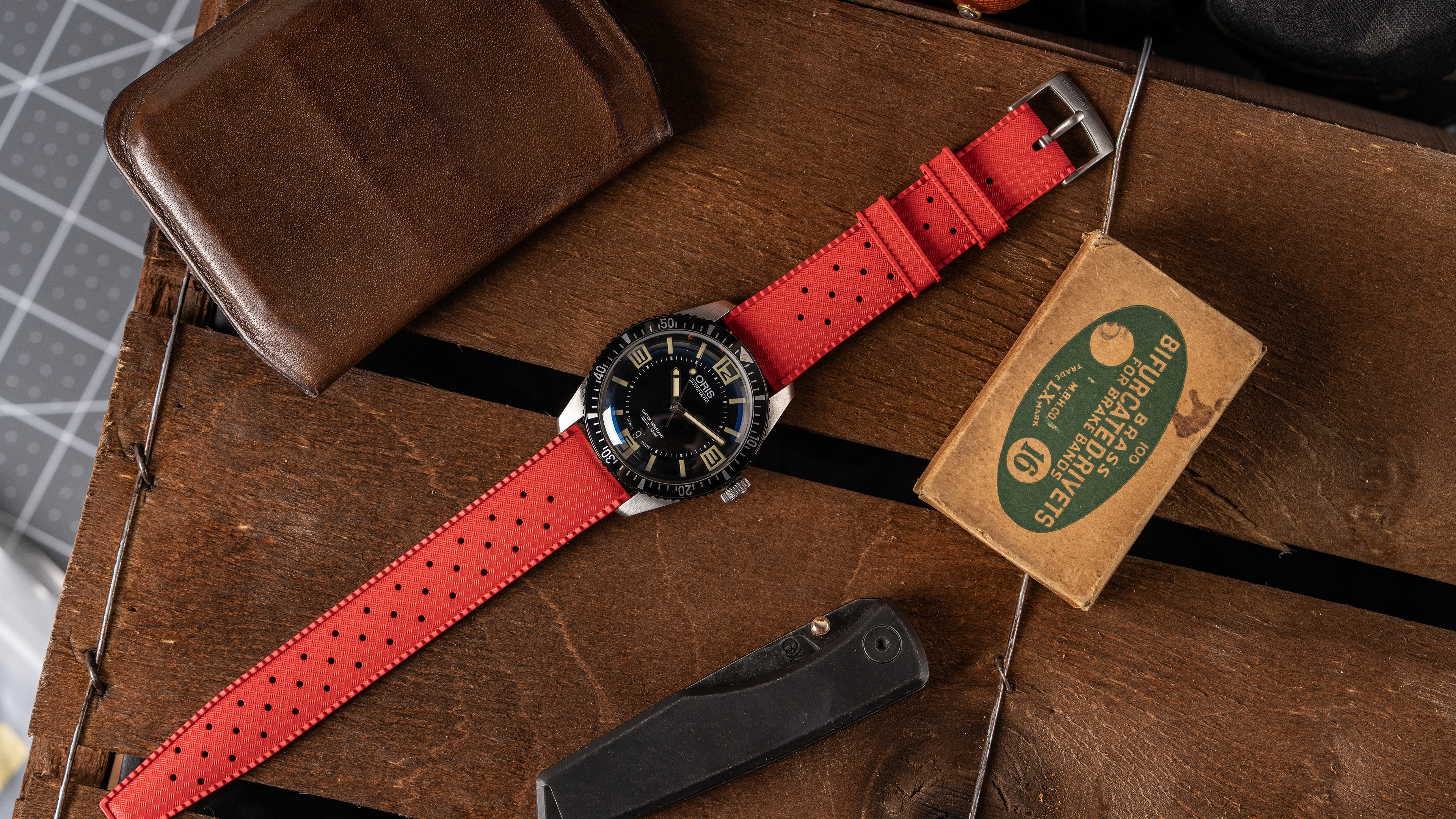 Tropical Retro Style FKM Rubber Quick Release Watch Straps