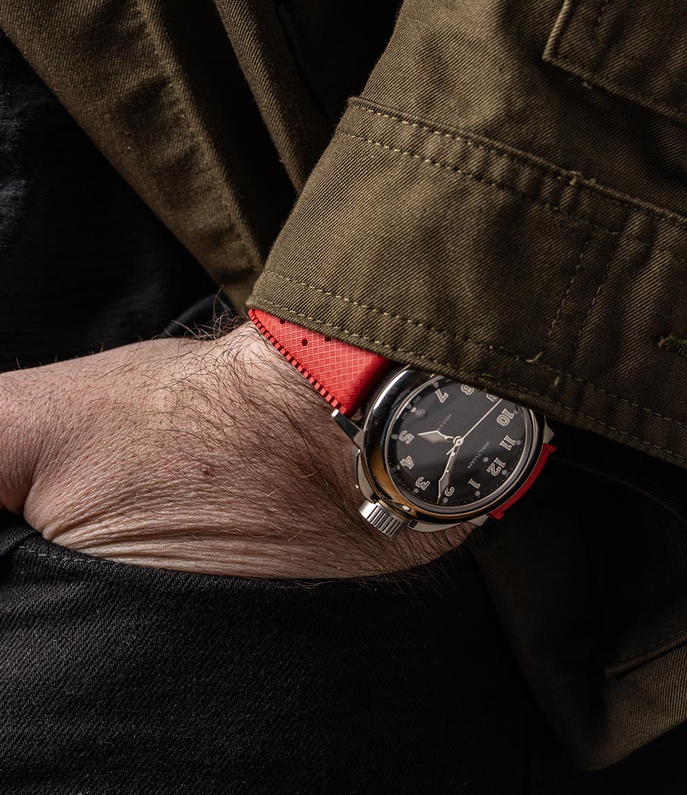 Tropical Retro Style FKM Rubber Quick Release Watch Straps