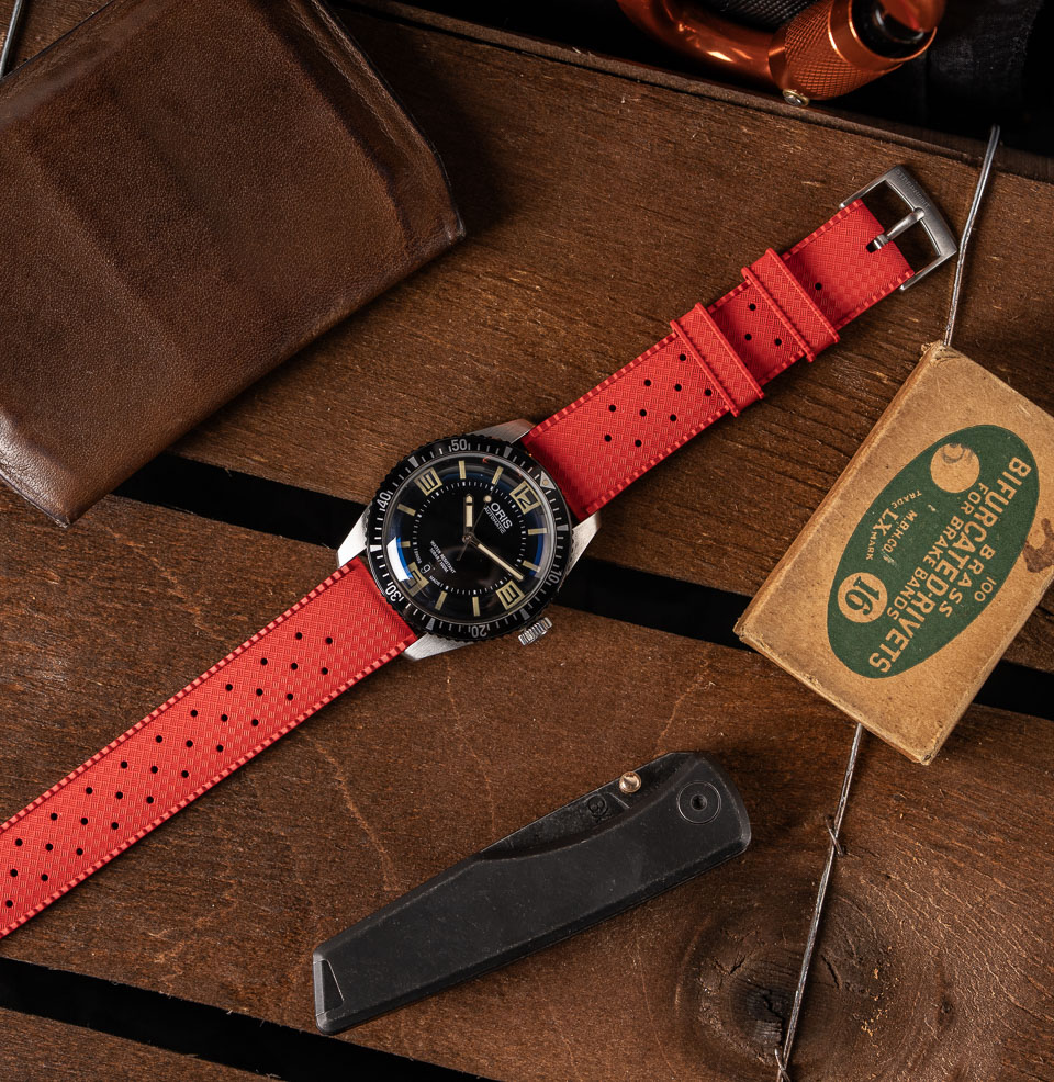 Tropical Retro Style FKM Rubber Quick Release Watch Straps FKM Rubber Strap