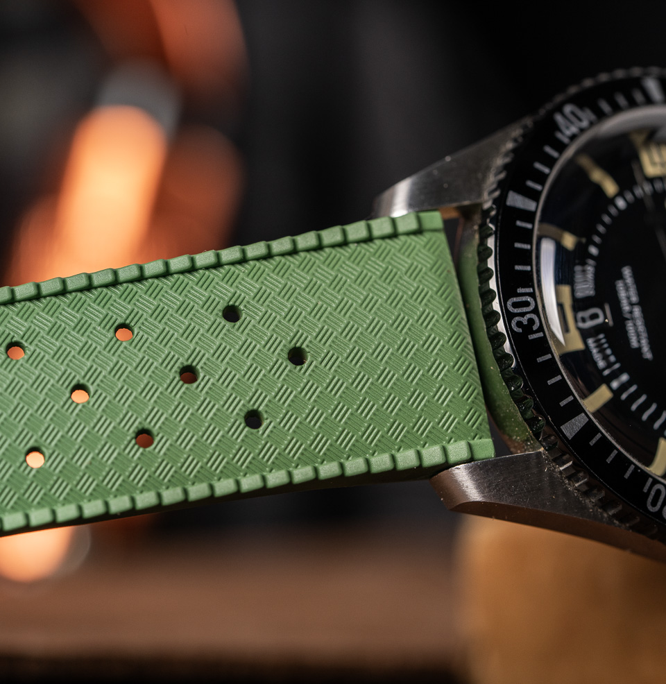 Tropical Retro Style FKM Rubber Quick Release Watch Straps FKM Rubber