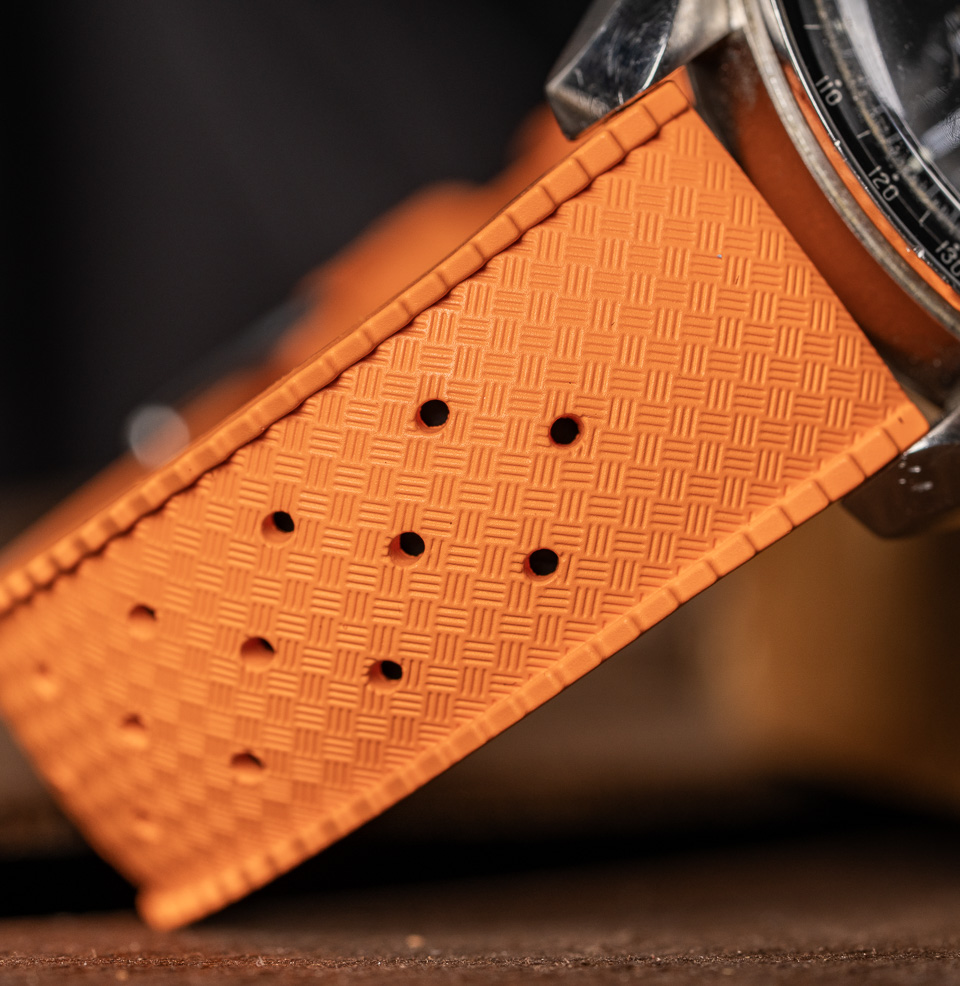 Tropical Retro Style FKM Rubber Quick Release Watch Straps FKM Rubber