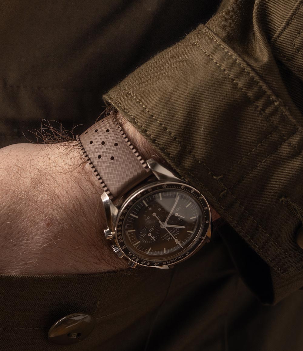 Tropical Retro Style FKM Rubber Quick Release Watch Straps