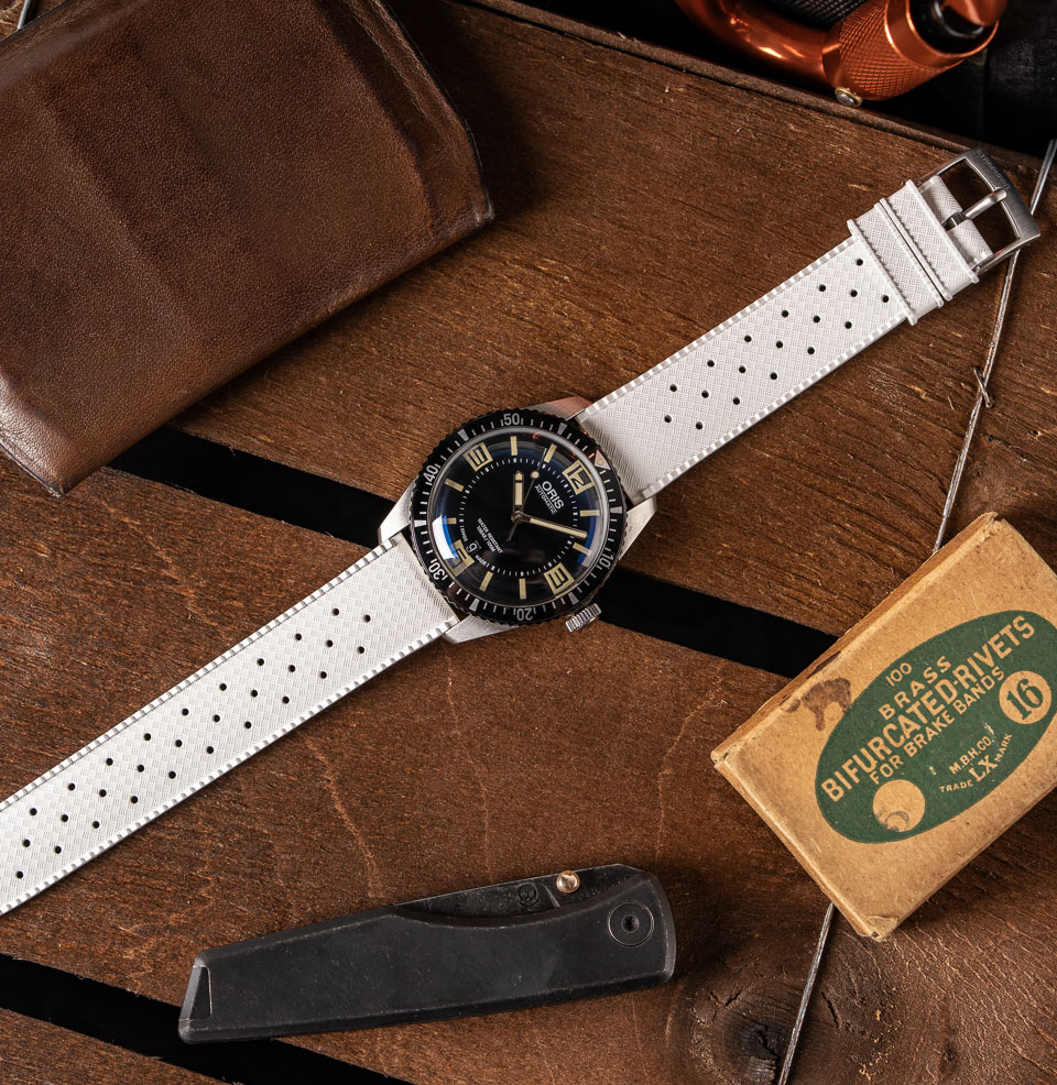 Tropical Retro Style FKM Rubber Quick Release Watch Straps FKM Rubber Strap