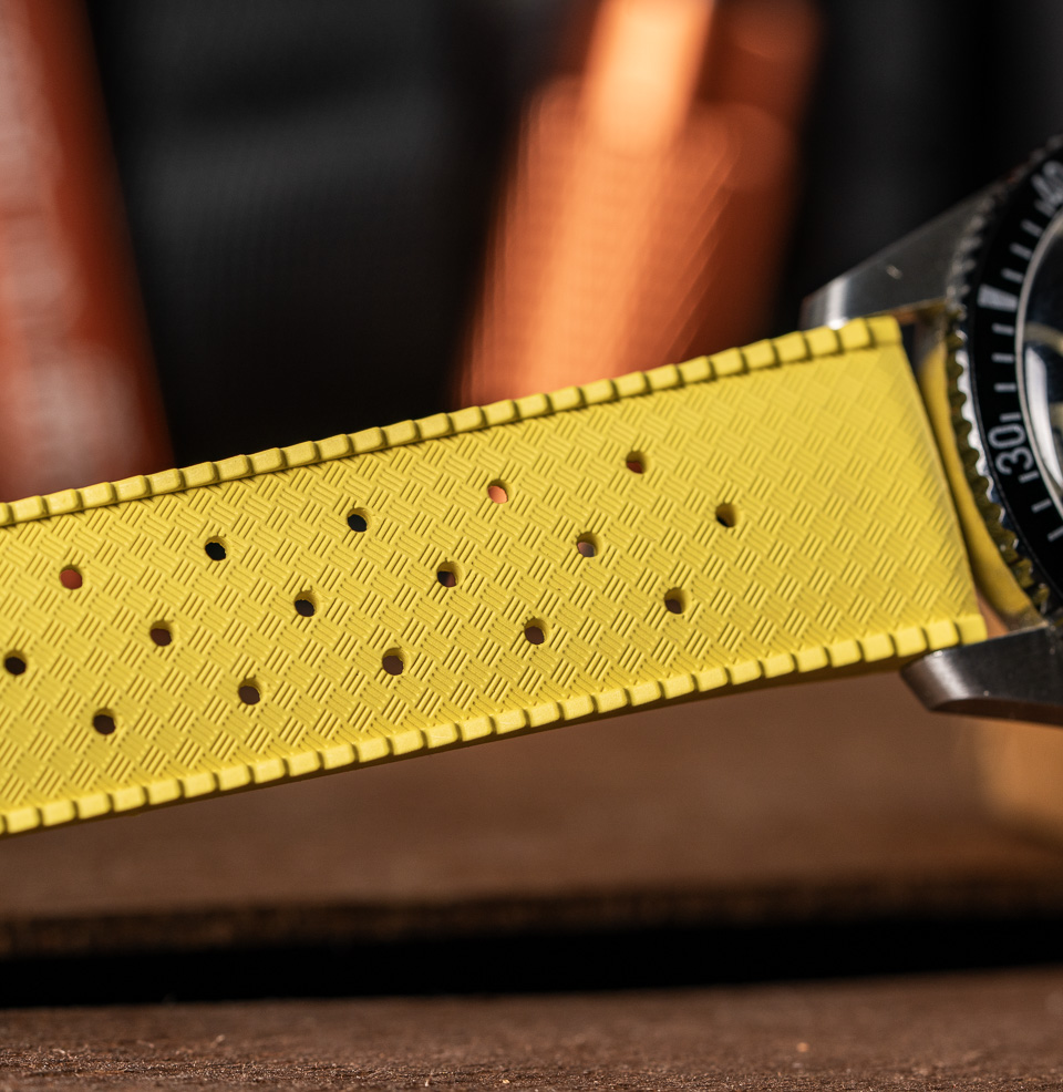 Tropical Retro Style FKM Rubber Quick Release Watch Straps FKM Rubber