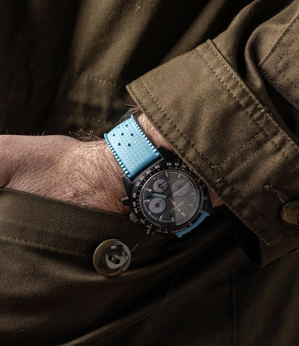 Tropical Retro Style FKM Rubber Quick Release Watch Straps