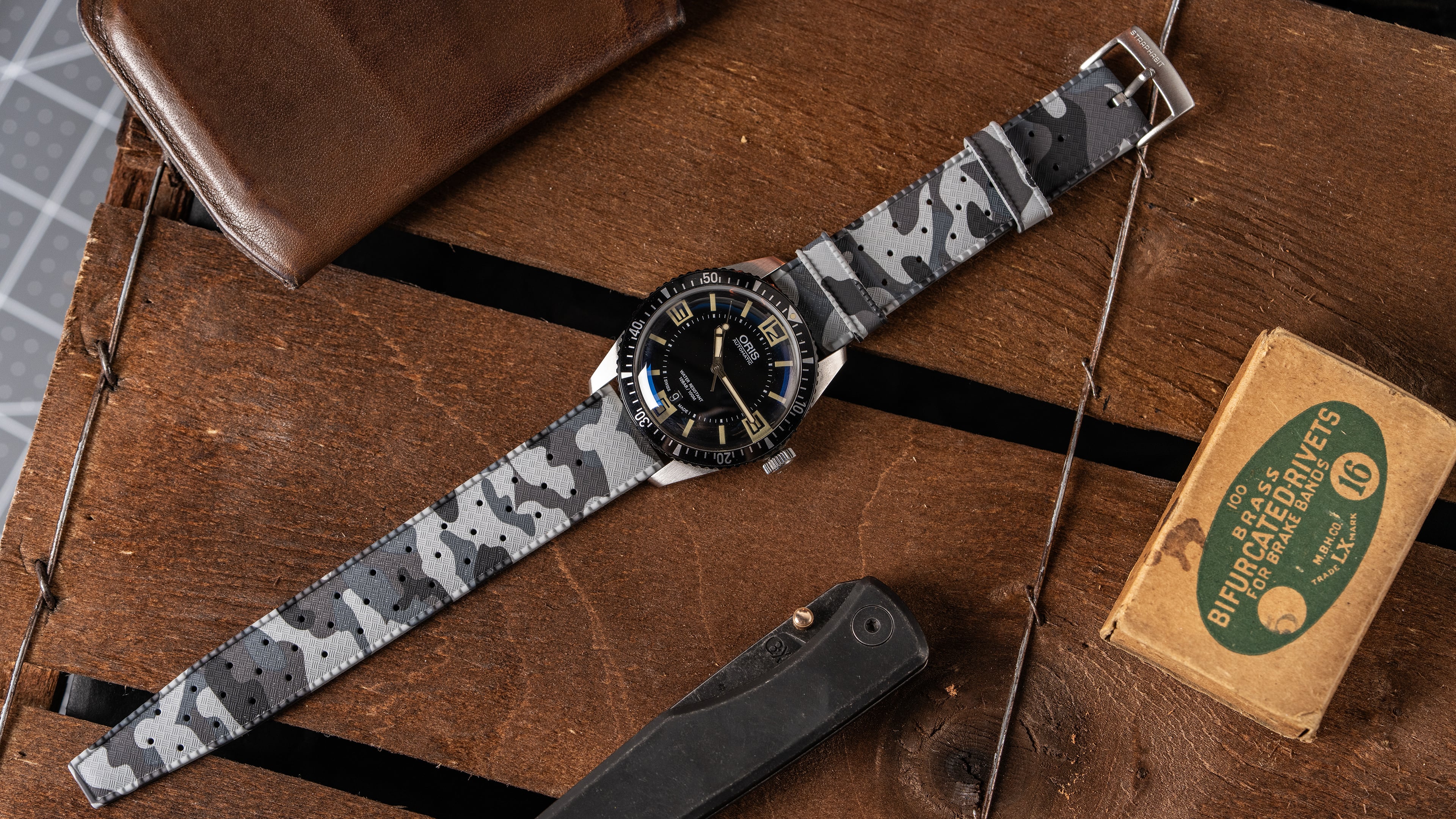 Tropical Retro Style FKM Rubber Quick Release Watch Straps